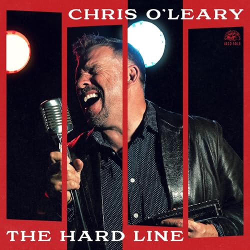 Chris O'Leary album cover featuring a singer with a microphone.