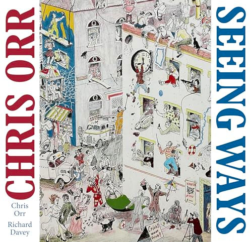 Book cover with detailed, whimsical illustration of figures in a cityscape.