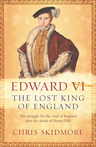 Book cover depicting a portrait of young King Edward VI in regal attire.