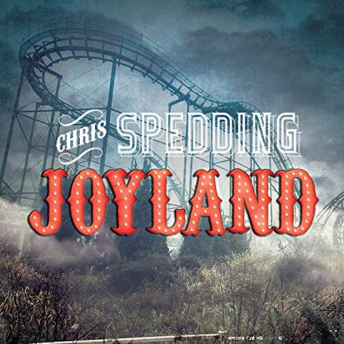 Album cover for "Joyland" by Chris Spedding, featuring a deserted rollercoaster.