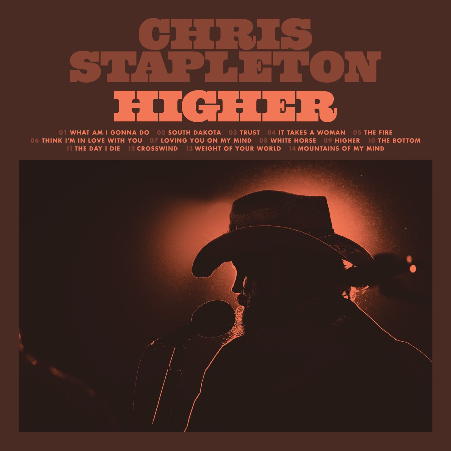Vinyl cover featuring Chris Stapleton silhouette in a cowboy hat singing into a microphone.