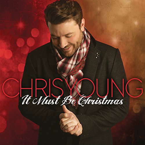 Chris Young album cover, "It Must Be Christmas," with a festive background.