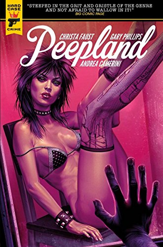 Book cover: woman in lingerie, a raised leg, and a shadowy hand.