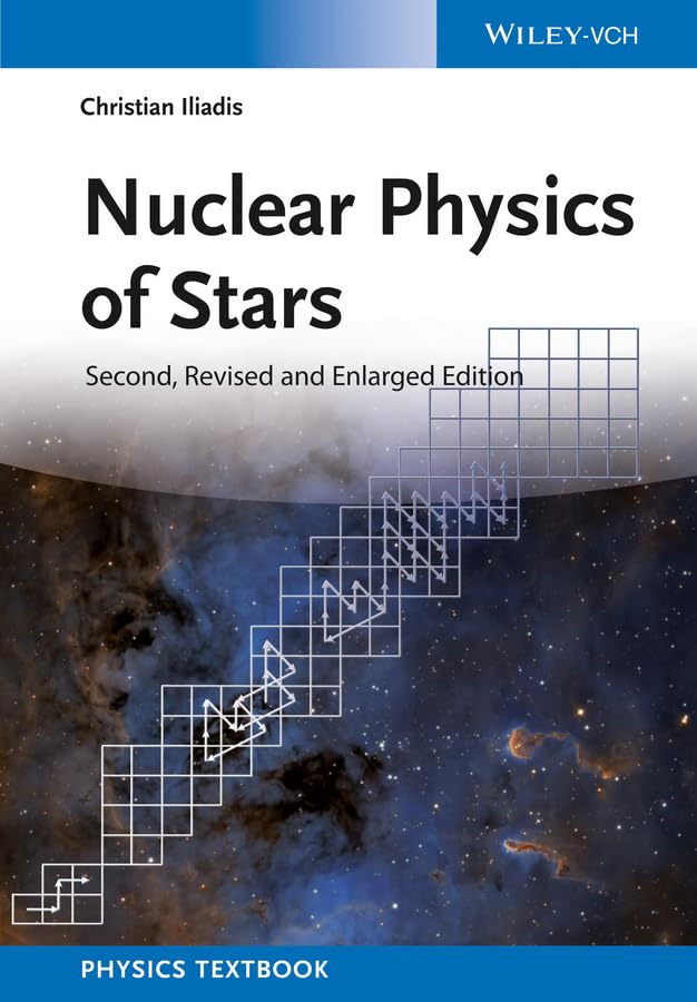 Book cover: "Nuclear Physics of Stars," second edition, with starfield background.