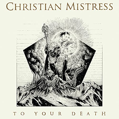 Vinyl album cover: intricate black and white illustration of a figure falling.