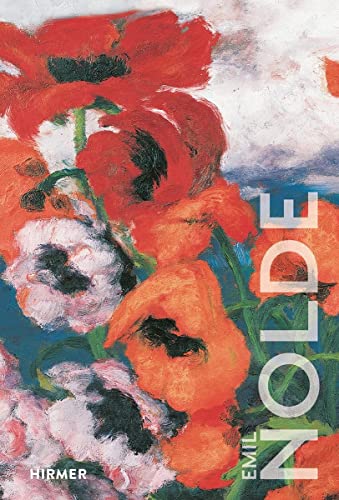 Book cover featuring vibrant red and white poppy flowers, with "Nolde" text.