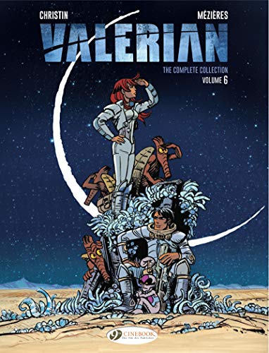 Comic book cover showing Valerian and Laureline with alien creatures against a starry background.