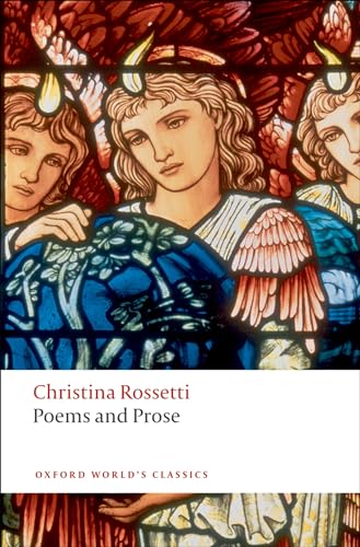 Book cover featuring stained glass angels and text: “Poems and Prose.”