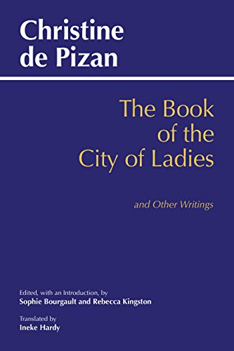 Dark blue book cover with gold text: "The Book of the City of Ladies.