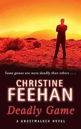 Book cover: Silhouette of a man against a fiery desert landscape.