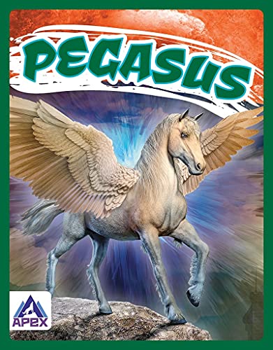 Book cover depicting a golden Pegasus with large, outstretched wings.