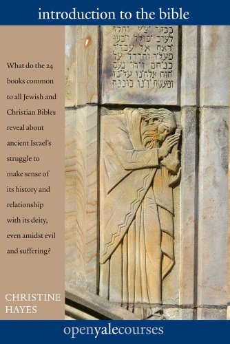 Book cover: "Introduction to the Bible" with a carved stone relief.