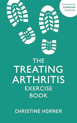 Green book cover with white footprints and title "Treating Arthritis Exercise Book".