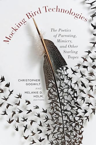 Book cover with a feather and silhouette of flying birds.
