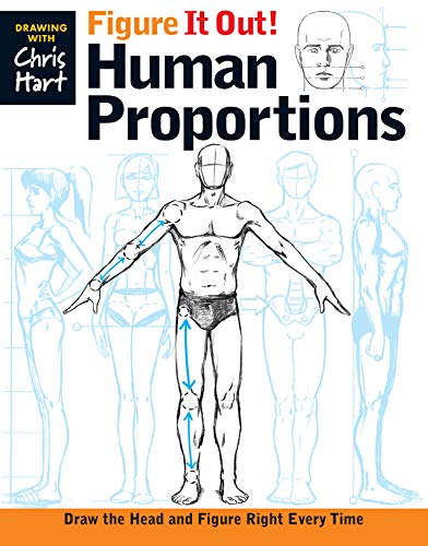 Book cover illustrating human anatomy and proportions for drawing figures.