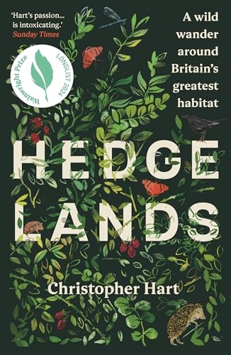 Book cover depicting hedgerow plants, insects, and small animals.