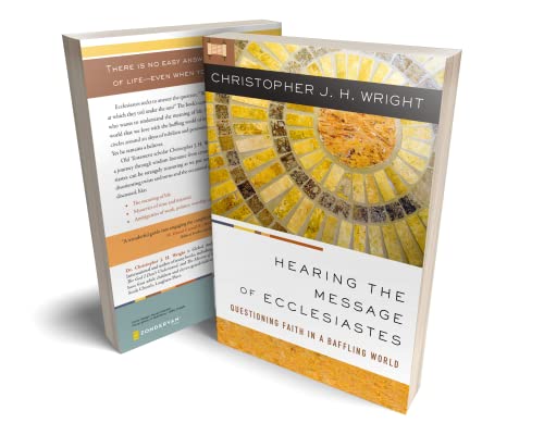 Book cover for "Hearing the Message of Ecclesiastes" with abstract art.