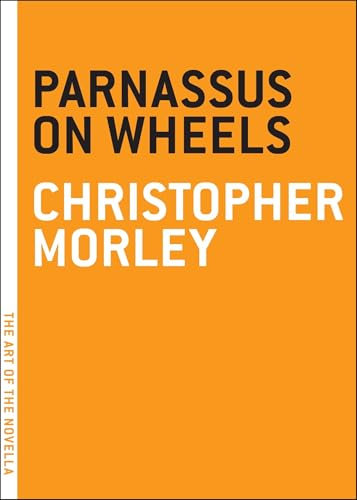 Orange book cover with black text: "Parnassus On Wheels" by Christopher Morley.