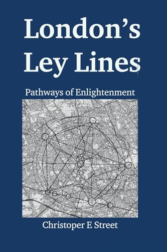 Book cover: “London’s Ley Lines” with a map of London and lines.