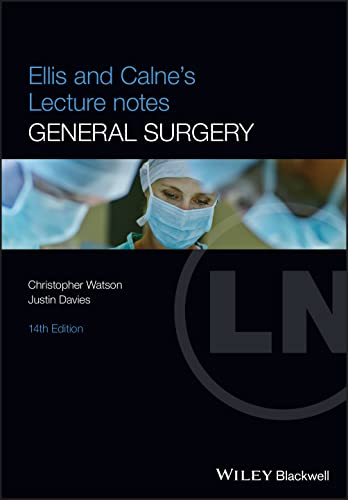 Book cover: "Ellis and Calne's Lecture Notes General Surgery," 14th edition.