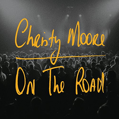 CD cover for Christy Moore’s “On The Road” with a crowd scene.