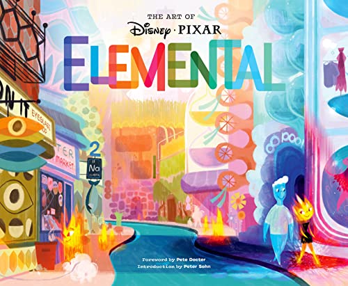 Cover art for The Art of Elemental featuring colorful, stylized city street and characters.