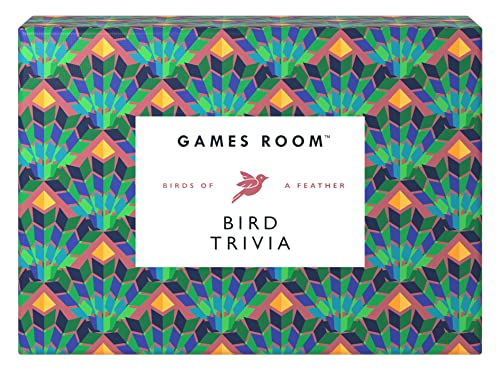 Colorful game box for "Bird Trivia" with a bird illustration.