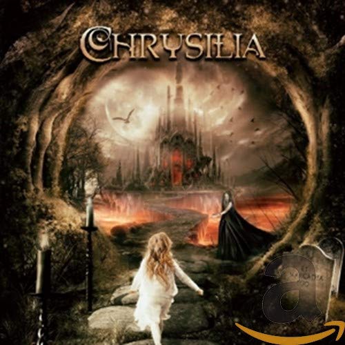CD cover: Gothic landscape with castle, figures, and ethereal lighting.
