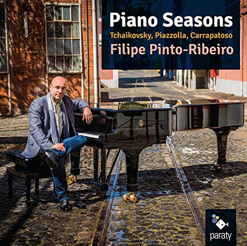 CD cover featuring pianist Felipe Pinto-Ribeiro with a grand piano.