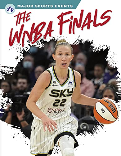 WNBA Finals book cover featuring a basketball player with the ball.