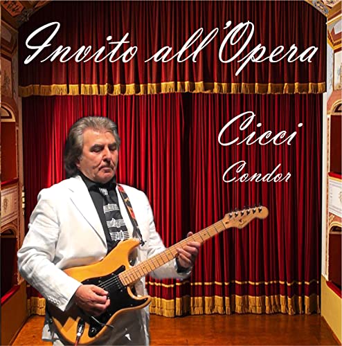 Cicci Condor album cover featuring a man with a guitar onstage.