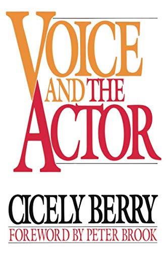 Book cover: "Voice and the Actor" by Cicely Berry, with red and orange text.