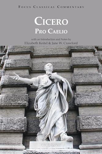 Book cover: "Pro Caelio" by Cicero, with a statue of a Roman orator.