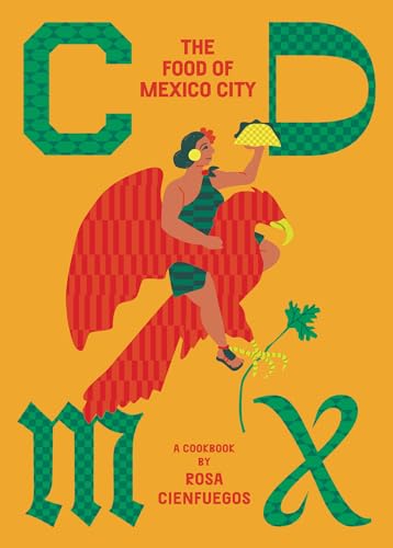 Cookbook cover with illustration of a woman riding a red eagle.