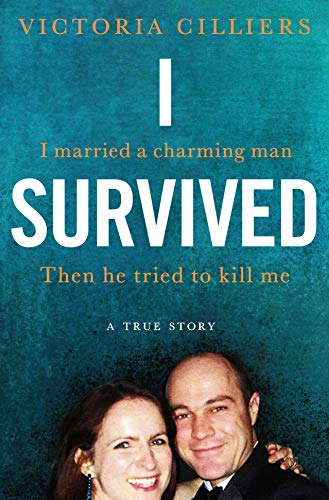 Book cover: "I Survived" with a couple’s smiling portrait below.
