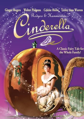 Cinderella in a pumpkin carriage, DVD cover art.