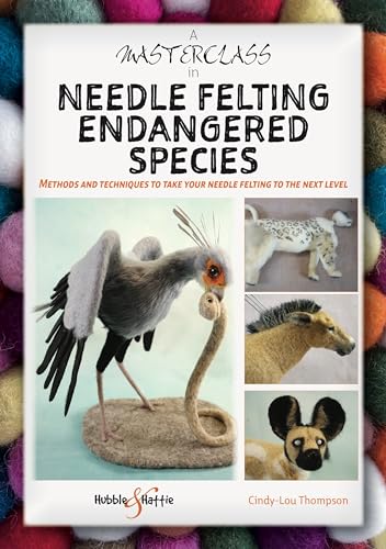 Image of a needle felted endangered species artwork with instructional text and materials.
