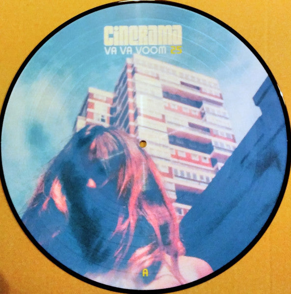 Vinyl record with a building and figure image, labeled "Va Va Voom 25".