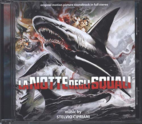 CD cover for "La Notte Degli Squali" featuring a dramatic shark illustration.