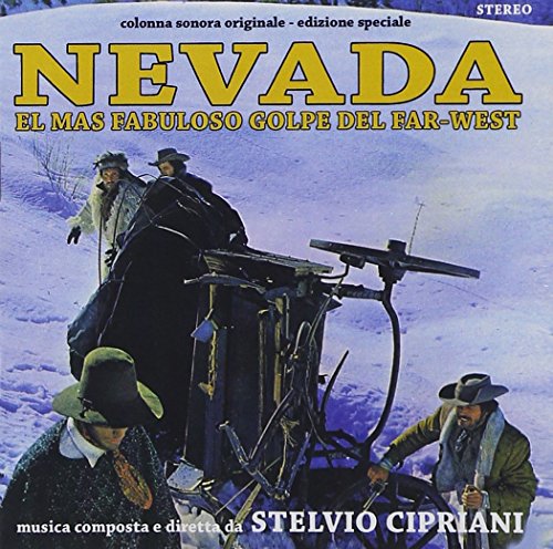 CD cover for "Nevada" soundtrack featuring figures in a snowy landscape.