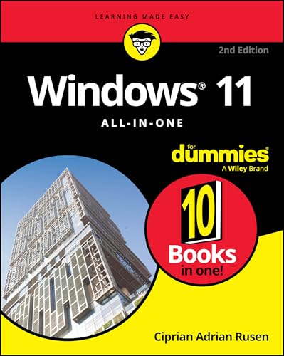 Book cover for Windows 11 All-in-One For Dummies, 2nd Edition by Ciprian Adrian Rusen.