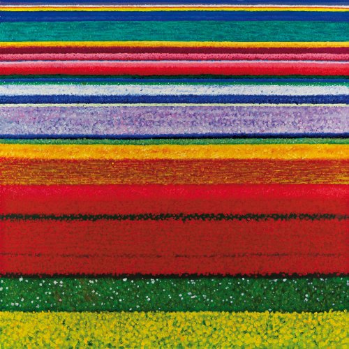 Colorful abstract stripes cover the album art for City And Colour’s Little Hell.