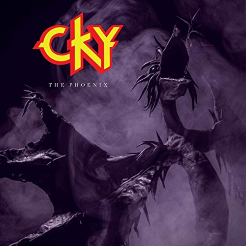 Cky album cover: a dark, smoky image of a phoenix rising.