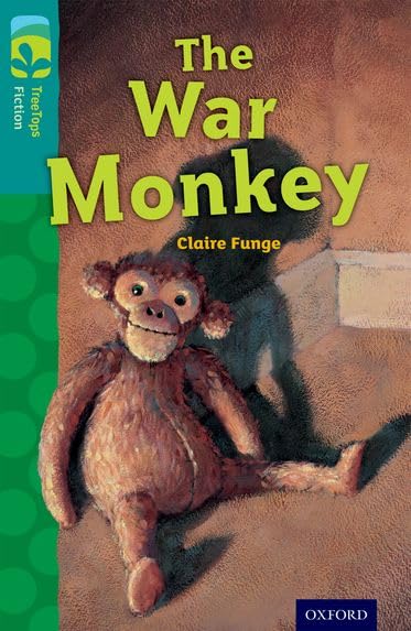 Book cover featuring a realistic painting of a brown monkey.