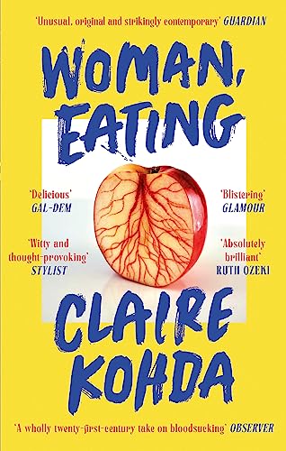 Book cover with yellow background, blue text, and a red apple with vein patterns.