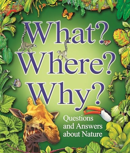 Book cover with animals—lemur, giraffe, toucan—and lush green foliage.