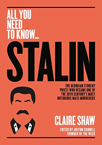 Book cover: “Stalin” with a silhouette portrait and bold text.