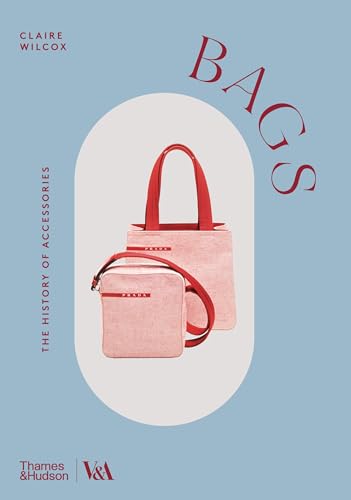 Book cover featuring two pink Prada bags against a light blue background.
