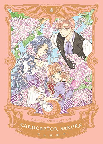 Cover of Cardcaptor Sakura Collector’s Edition 4 with three characters amid blossoms.
