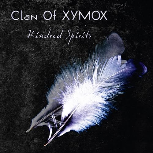 Album cover for Clan of Xymox’s “Kindred Spirits” featuring a feather.